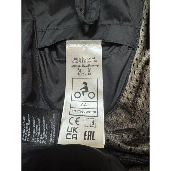 BMW Motorrad GS Rallye GTX Blue Red Padded Motorcycle Riding Armored Pants 42 - Picture 10 of 15